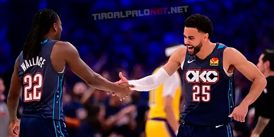 2-0 para Oklahoma, antes de viajar a Los Ángeles (125-107) | VIDEO - RESUMEN