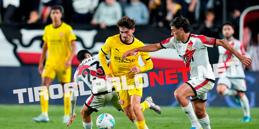 Un gol de Stuani en el descuento, le roba 2 puntos al Rayo (1-1) | RESUMEN y GOLES